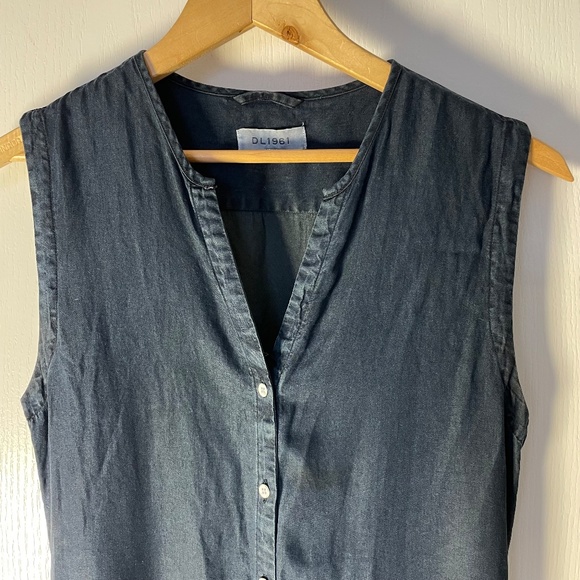 “Denim" Look Maxi Dress - Picture 2 of 4